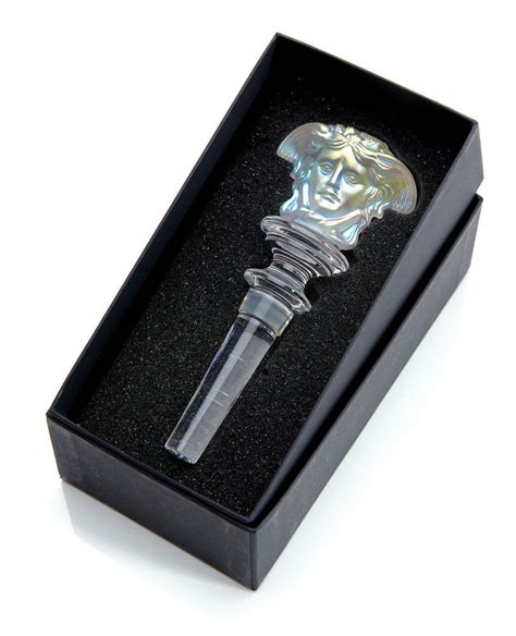 rosenthal versace medusa crystal|rosenthal versace medusa wine stopper.